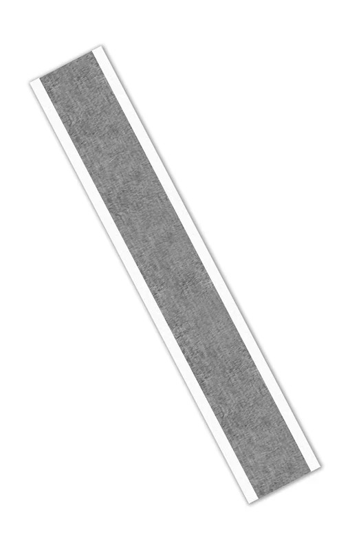 TapeCase 421 0.5" x 9"-250 Dark Silver Lead/Rubber Adhesive Tape, Lead Foil Tape-Converted from 3M 421, 0.0063" Thick, 9" Length, 0.5" Width, Rectangles (Pack of 250)