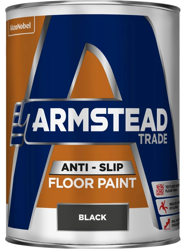 Armstead 5218565 5L Trade Anti-Slip Floor Paint - Black