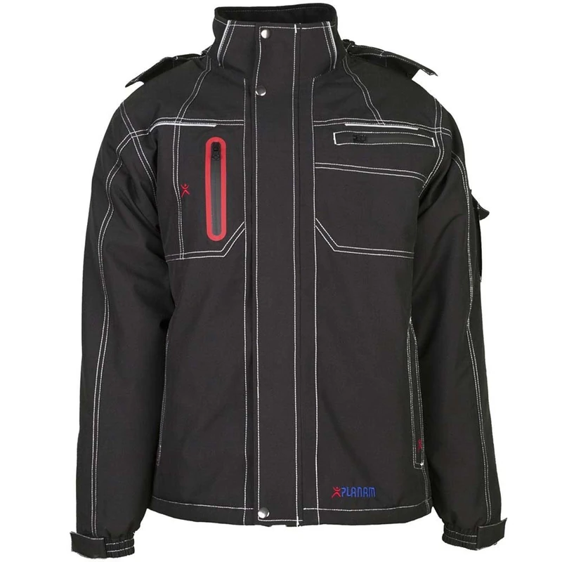 Planam 3390052 Size Large "Winter Basalt" Winter Jacket - Black