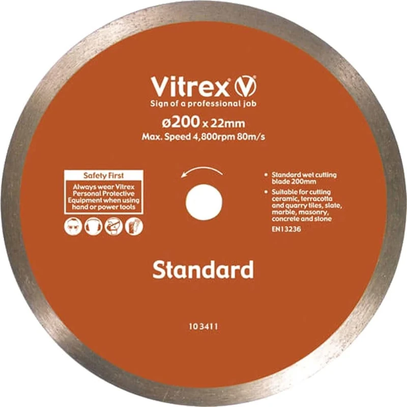 Vitrex 103411 Standard Diamond Blade, 200mm
