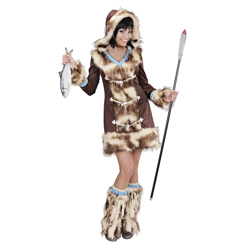 Widmann wdm02432 ? Costume For Adults Eskimo Aikaa, Brown, M