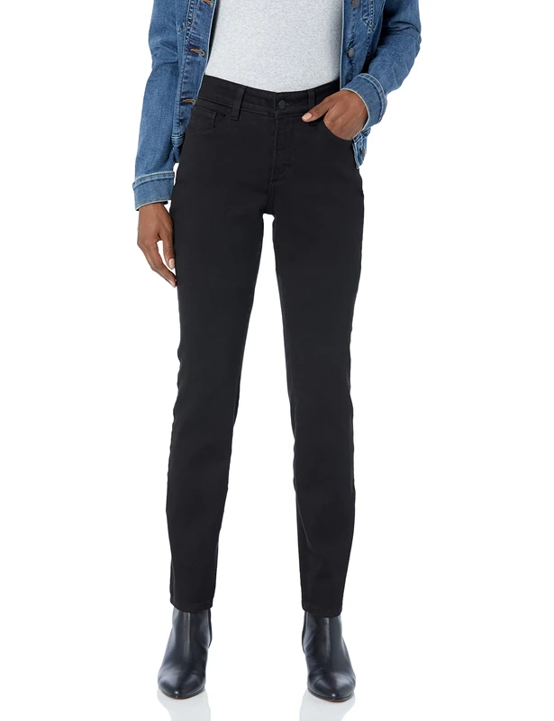 NYDJ womensAlina Skinny Jeans in Super Sculpt Denim Jeans - Black - 4 28
