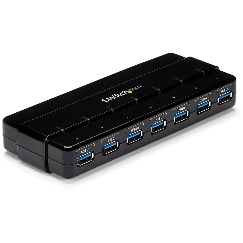 StarTech ST7300USB3B 7PORT USB 3.0 HUB WITH POWER ADAPTER - SEVEN PORT USB 3.0 HUB - (Components > USB Controllers/Hubs)