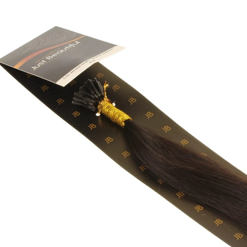 Just Beautiful Hair and Cosmetics Remy 60cm Genuine Stick 1g I-Tip Micro-Ring Hair Extensions - Image 1