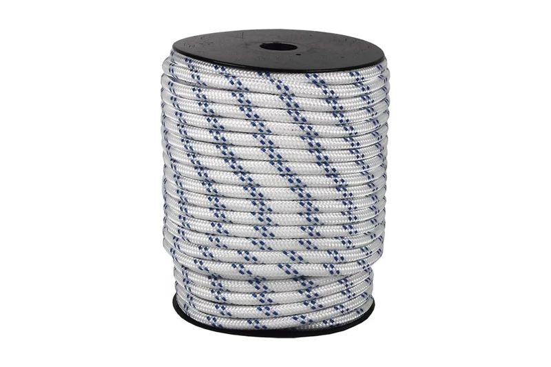 Braided Rope Spool-Pin 6 mm 200 M White