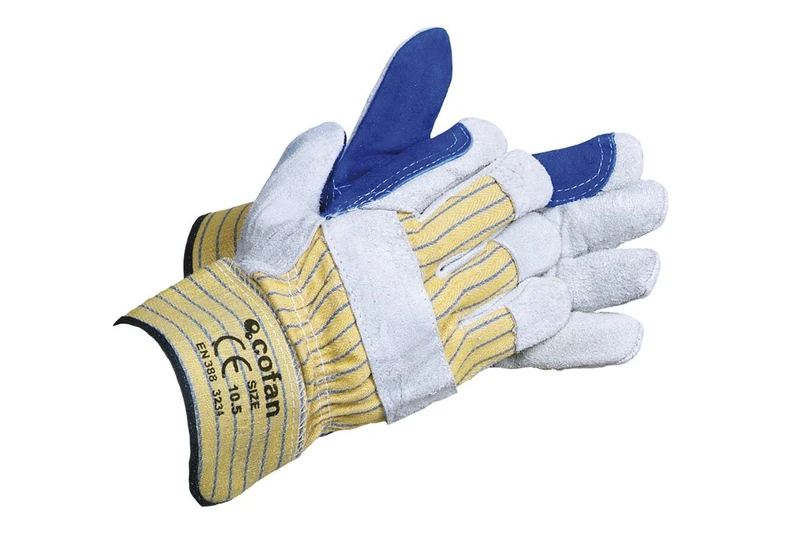 Cofan American Reinforced Split Leather Gloves - Pack of 12