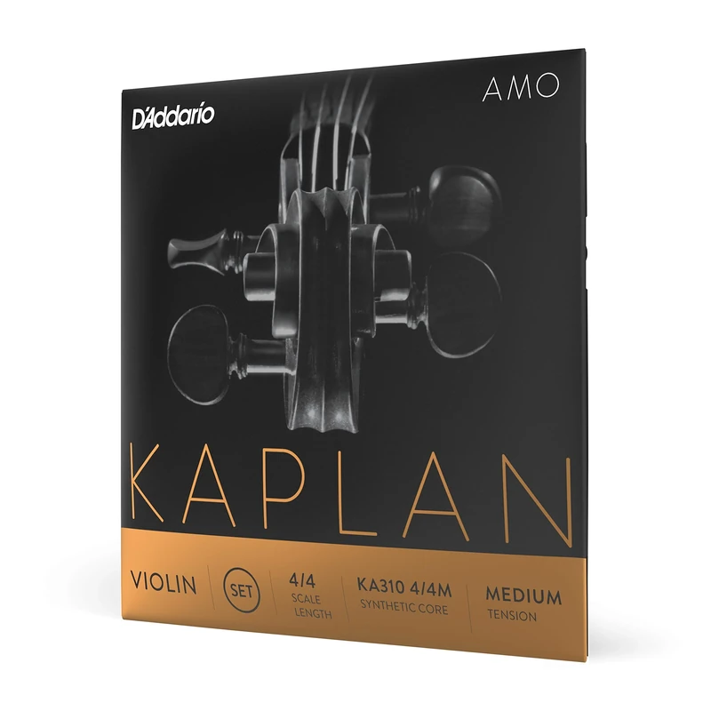 D'Addario Kaplan Amo Violin Strings - Full Set - KA310 4/4M - Violin Strings - 4/4 Scale, Medium Tension