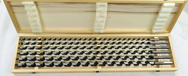 Projahn Auger drill bit set 6 pieces. (for wood and hardwood, self-pulling threaded tip, long service life and hardened head with taper, length: 600 mm) 99978 - Image 1