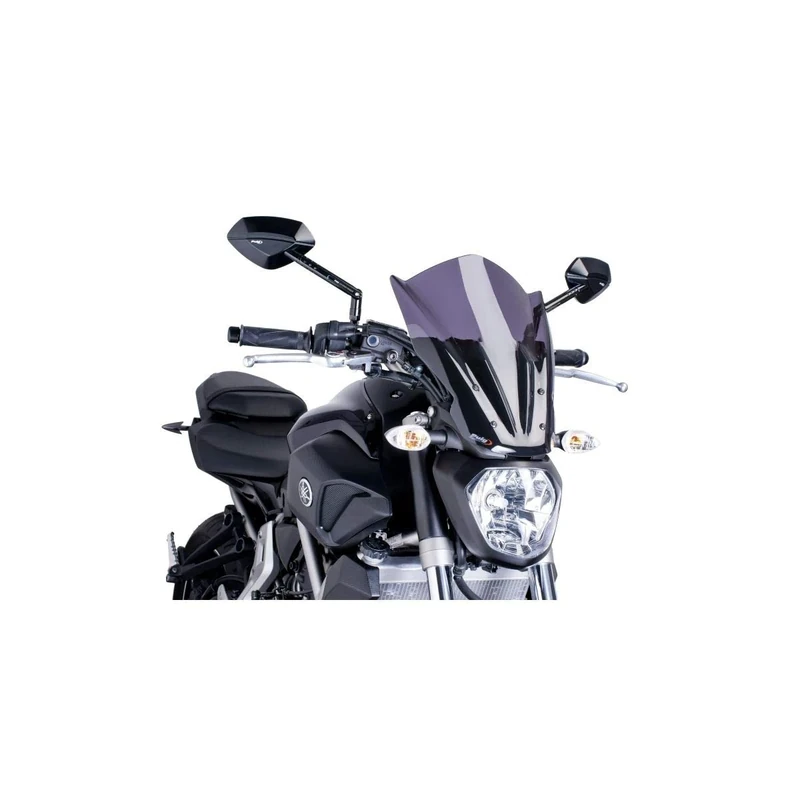Puig 7016F Windshield for Yamaha MT-07 2014, Dark Smoke, Medium
