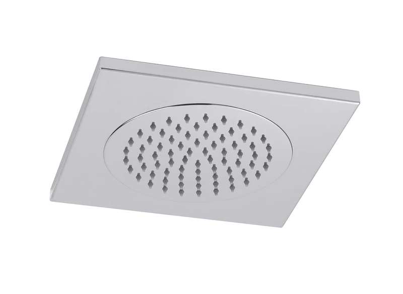 Hudson Reed HEAD80 ǀ Modern Bathroom Square Ceiling Tile Fixed Shower Head, 72mm x 270mm, Chrome, 270mm x 270mm