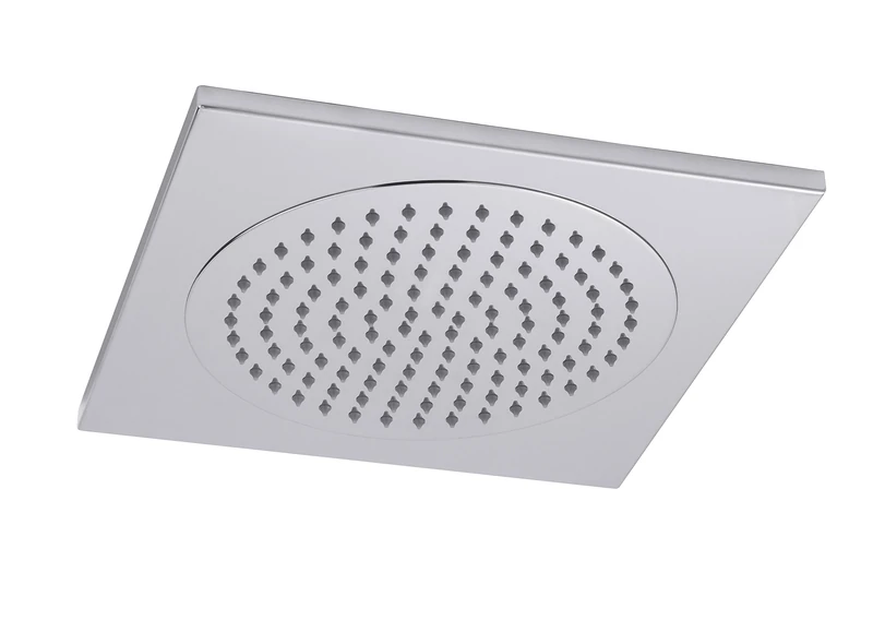 Hudson Reed HEAD81 ǀ Modern Bathroom Square Ceiling Tile Fixed Shower Head, 72mm x 370mm, Chrome, 370mm x 370mm