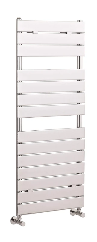 Hudson Reed Panel HL335 | Modern Bathroom Flat Vertical Wall Hung Heated Towel Rail, 1213mm x 500mm, Chrome, 1213 x 500 mm