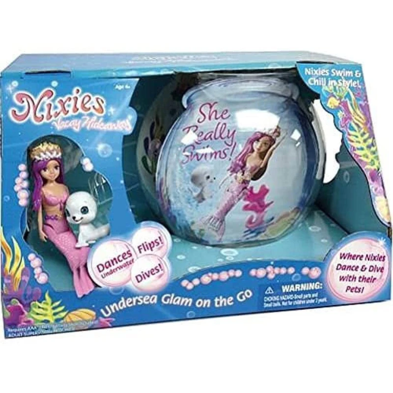 IMC Toys Nixies 9745 – Fish bowl with mermaid, 30 x 22 cm, Assorted Models - Image 1