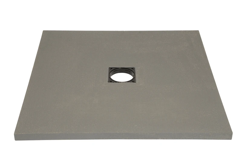 Ready Shower Tray for Tiling Hole Centre for Italian-Style Showers, Grey, 342120