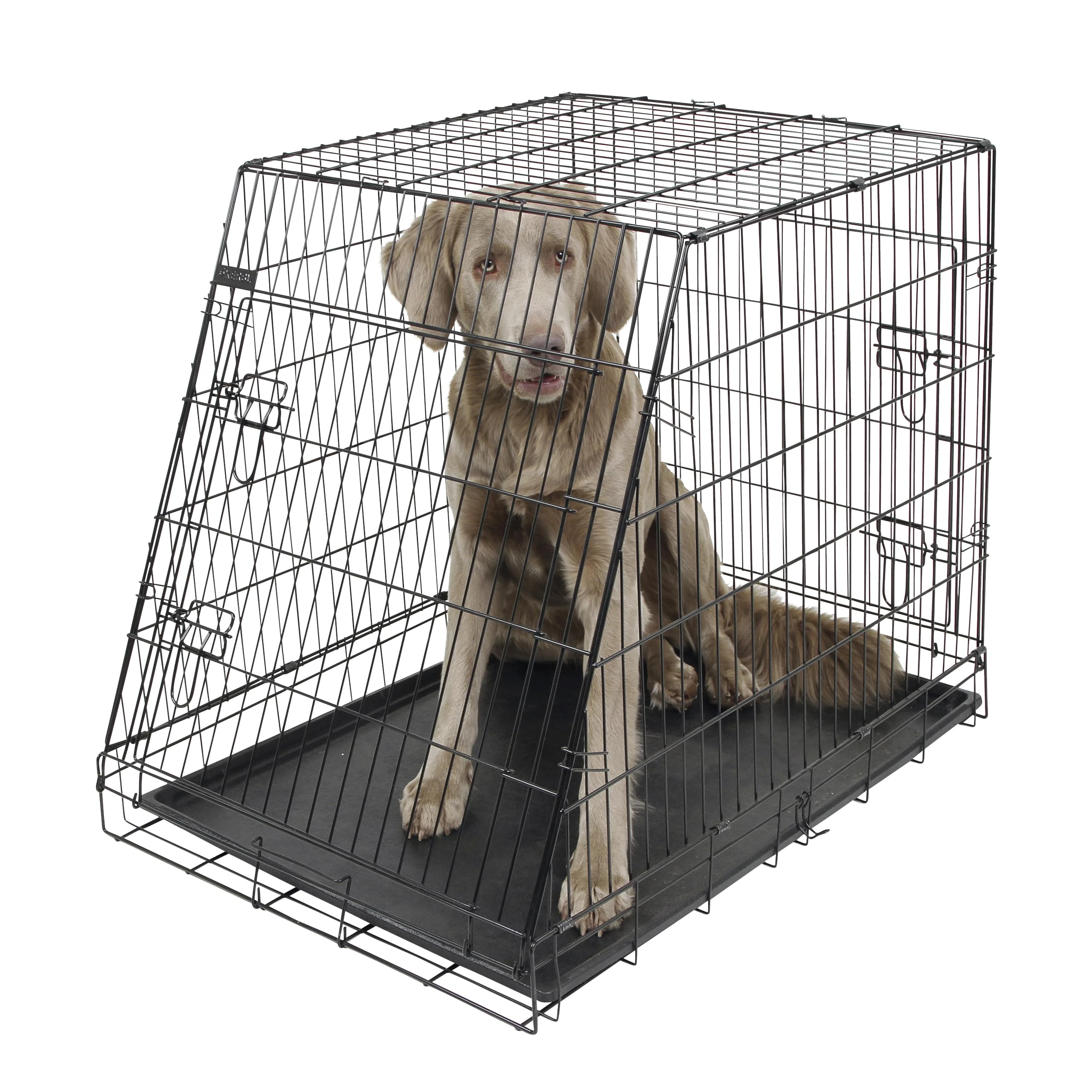 Kerbl Dog Cage Collapsible 2 Doors, 107 x 74 x 85 cm, Black