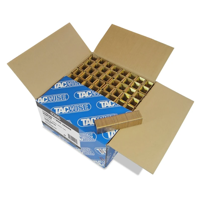 Tacwise 0386 Type 17 / 25 mm Wide Crown Packaging Staples, Pack of 10,000