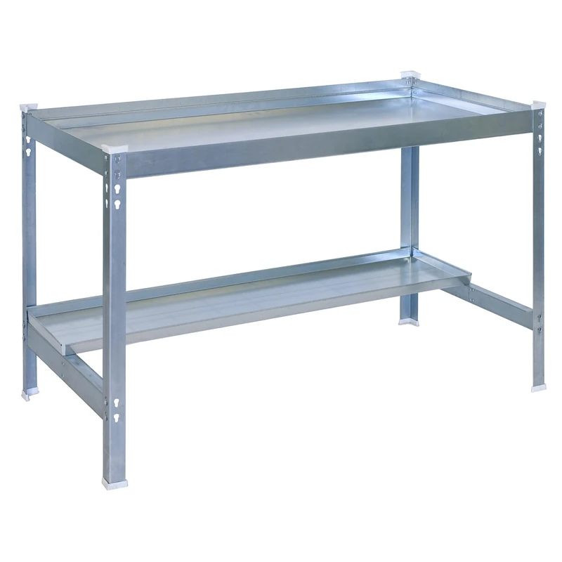 Simon Rack Potting Table, 840x900x600mm, Metallic, Planting Table Tray with Edges, Galvanized -Simon Garden
