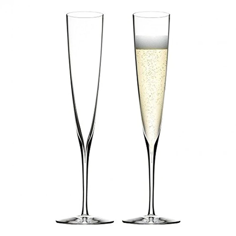 Waterford Elegance 40001104 Trumpet Flute Pair 160ml, Crystal