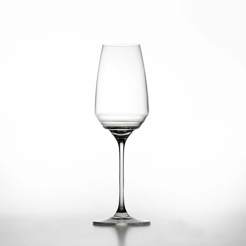 Zafferano Esperienze - Glass Flute - Wine Tasting Set, Made in Crystal Glass, cl 38 h 245 mm d 76 mm - Set 6 Pieces