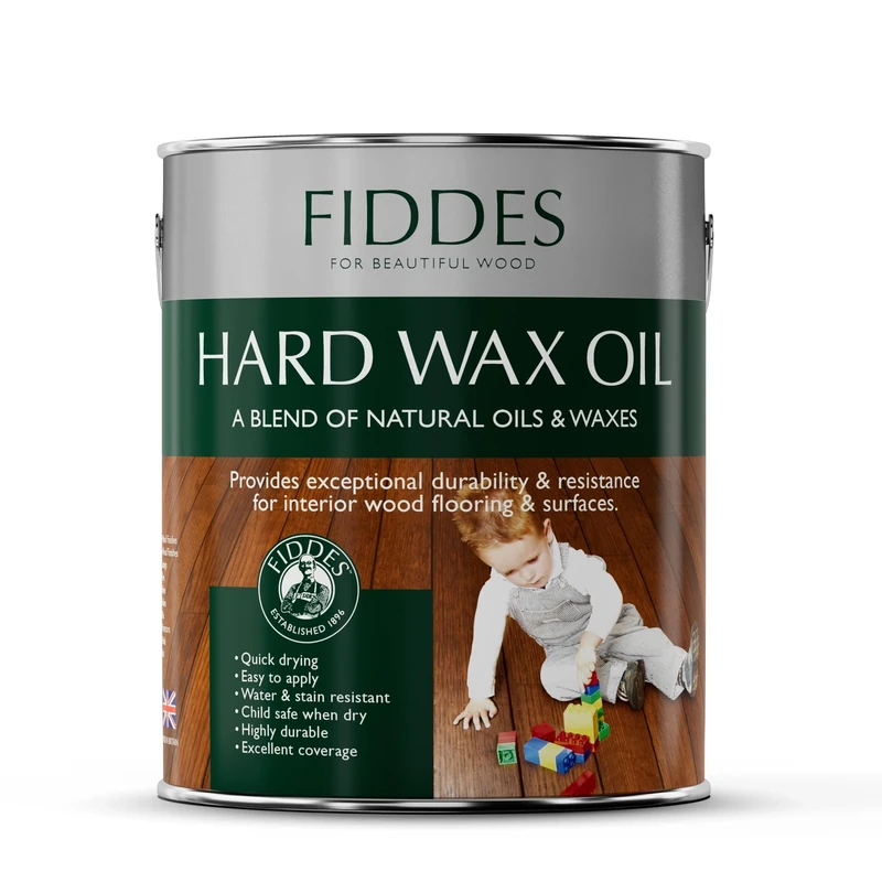 Fiddes Satin Finish Hard Wax Oil 2.5 Litre, White
