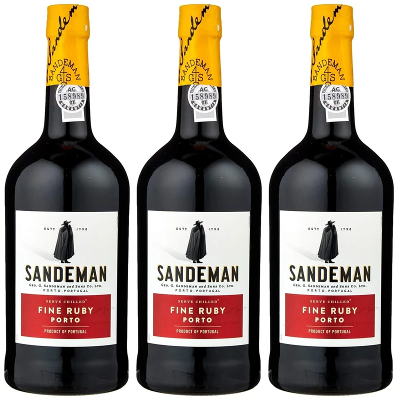 Sandeman Ruby Porto Wine, 75 cl (Case of 3)