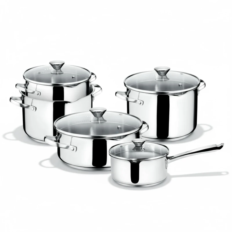 Lagostina Smart Set Battery Pack of 9, Metal, Silver, 22 cm