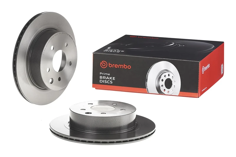 Brembo 09.8969.21 Rear UV Coated Brake Disc, Set of 2