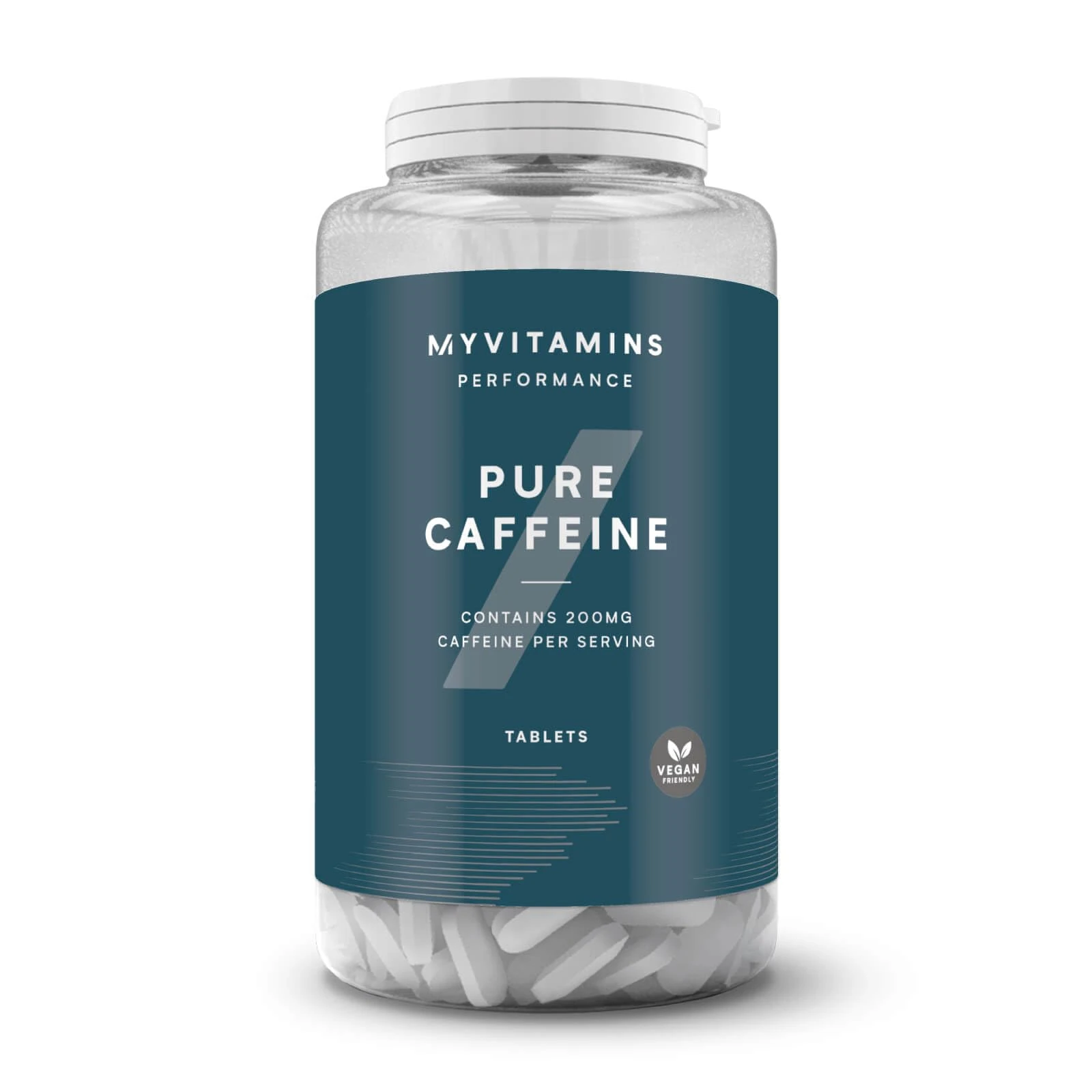 Myprotein Pure Caffeine 200mg Tablets | Natural Energy, Focus & Endurance Support | Increases Alertness & Performance | Convenient Pre-Workout Stimulant Supplement | 200 Tablets