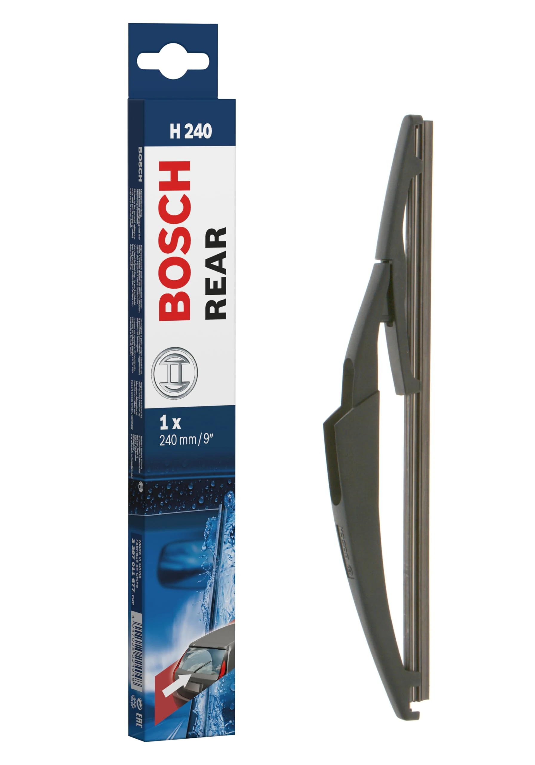 Bosch Wiper Blade Rear H240, Length: 240mm – Rear Wiper Blade