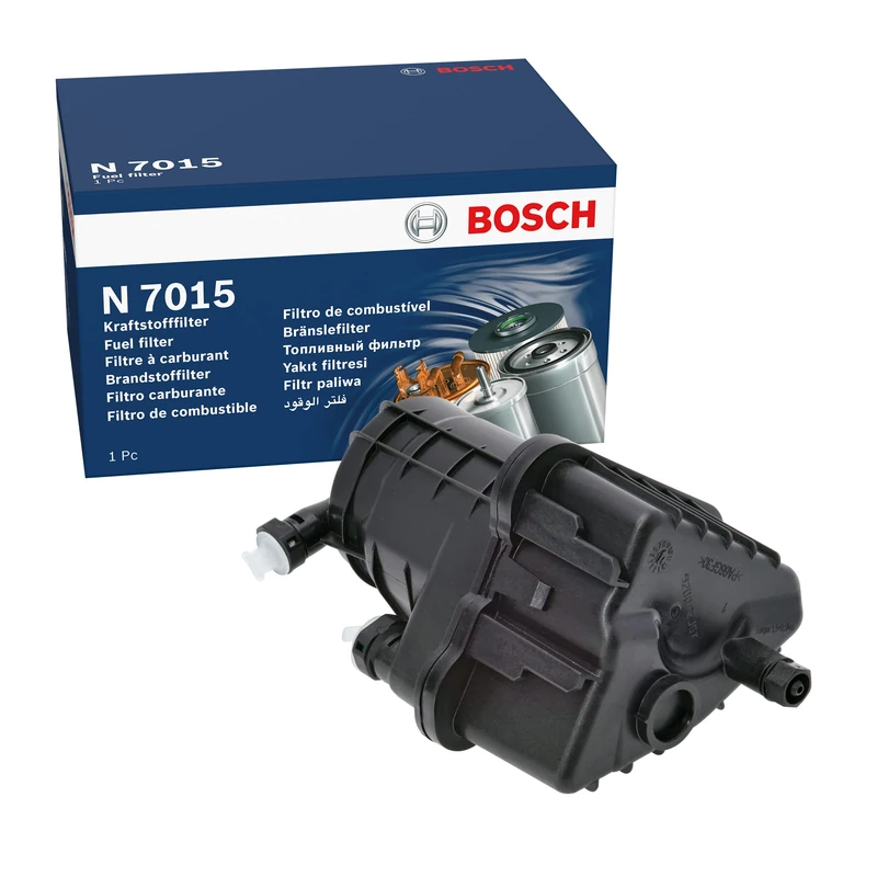 Bosch N7015 Car Diesel Filter - Separates Particles and Water from Fuel - Protects the Injection System
