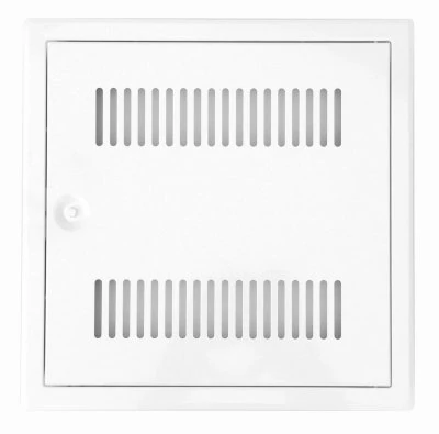 Upmann 21690 Softline Inspection Door White with Ventilation Slits and Square Lock 60 x 60 cm