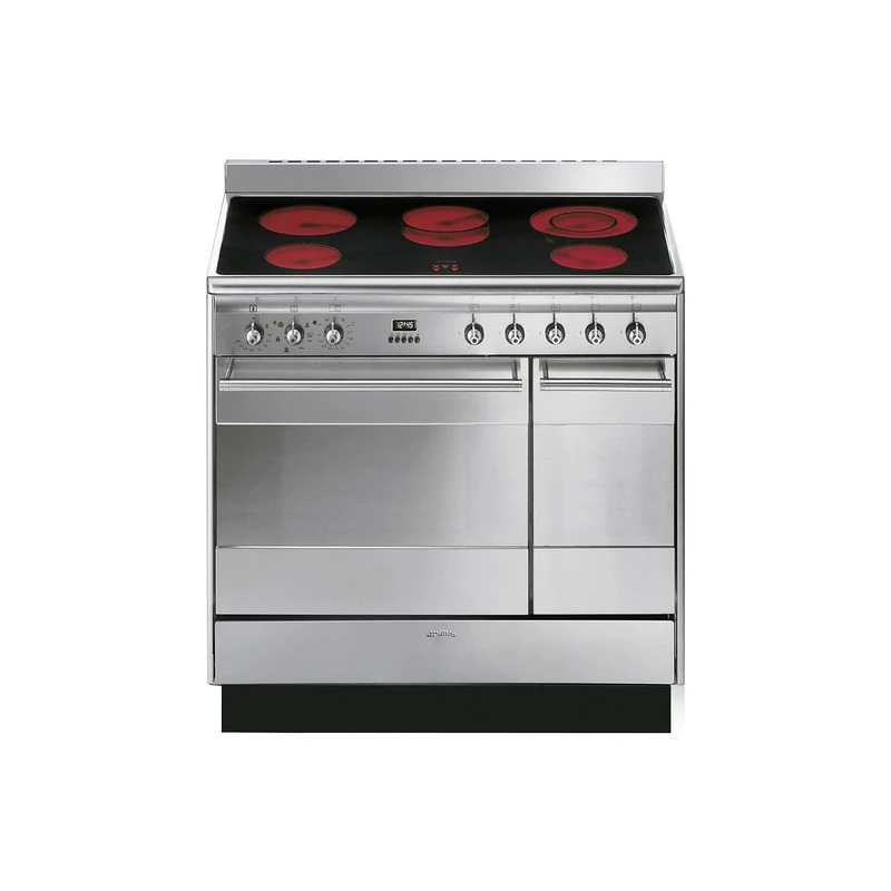 Smeg Concert 90cm Electric Range Cooker - Stainless Steel