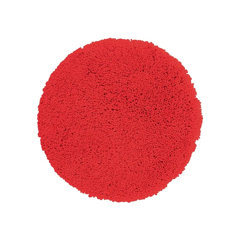 SPIRELLA Round 60 Red Highland Collection Shower Mat 100% Polyester Microfibre
