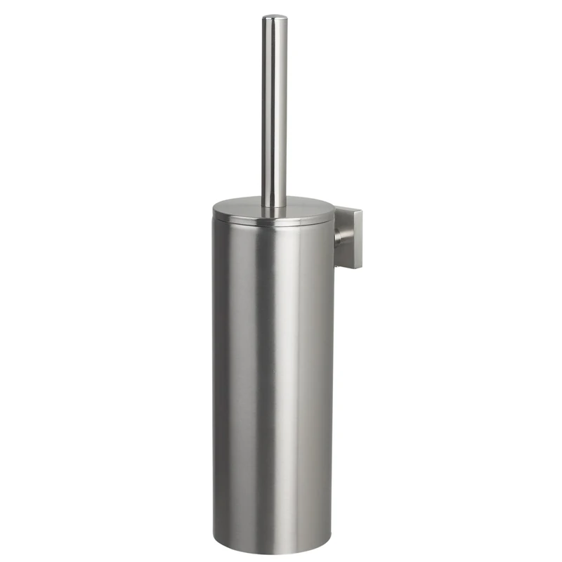 Spirella Nyo Collection Toilet Brush with Holder, Stainless Steel, Matt Chrome, 9.5 x 12.5 x 40 cm