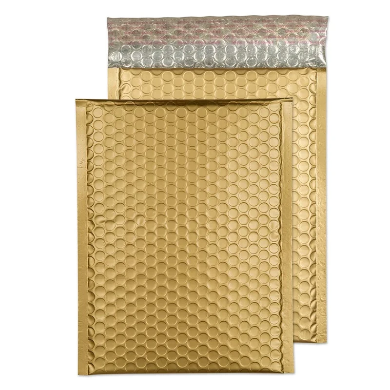 Blake Envelopes Purely Packaging MTMG250 Farbige Luftpolstertaschen Matt Haftklebung Metallisch Gold C5+ 250 x 180 mm | 100 Stück