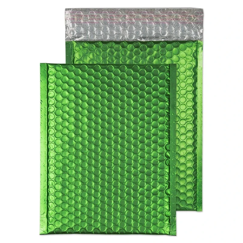 Blake Purely Packaging C5+ 250 x 180 mm Matt Metallic Padded Bubble Envelopes Peel & Seal (MTGRE250) Avocado Green - Pack of 100