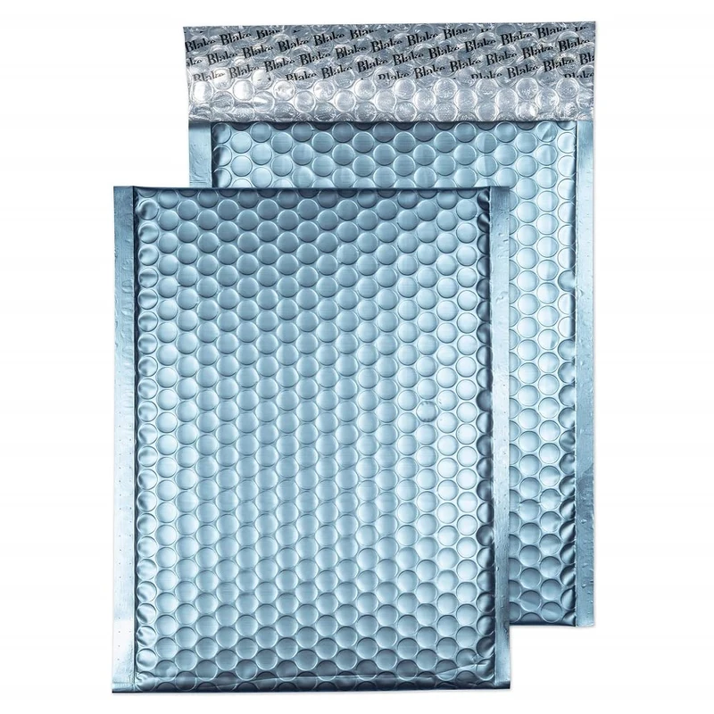 Blake Purely Packaging C5+ 250 x 180 mm Matt Metallic Padded Bubble Envelopes Peel & Seal (MTCB250) Cotton Blue - Pack of 100