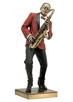 WU Saxophone Player Statue Sculpture Figurine - Jazz Band Collection
