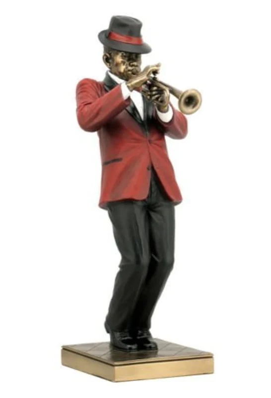 WU Trumpet Player Statue Sculpture Figurine - Jazz Band Collection