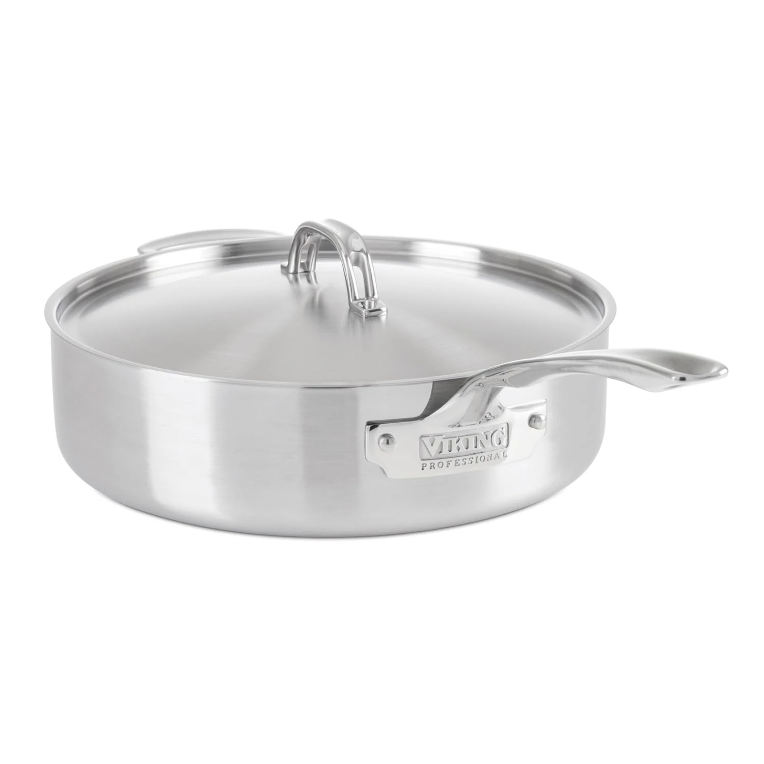 Viking Professional 5-Ply Stainless Steel Sauté Pan, 6.4 Quart