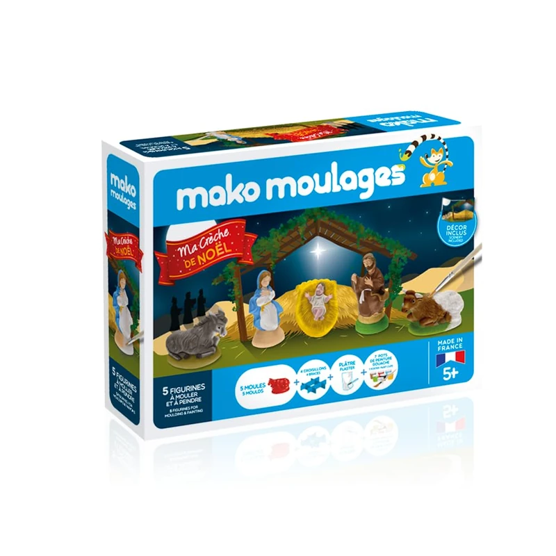 Dujardin – 39012 – Art & Craft Kit – Mako Moulages Nativity - 5 Moulds