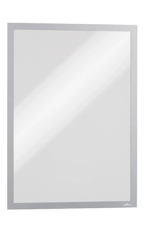 Durable DURAFRAME A3 Magnetic Display Frames for Metal Surfaces - Anti-Glare Sign and Poster Holders - 5 Pack - Silver - Perfect for Fridges and Whiteboards