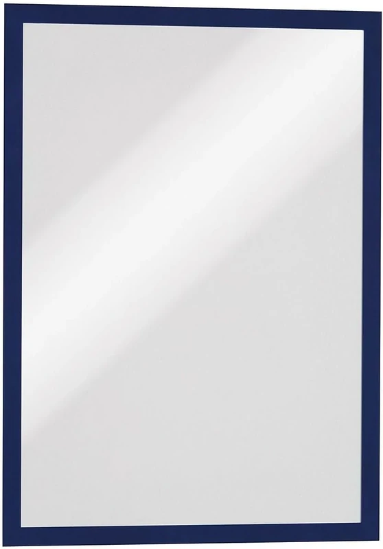 Durable DURAFRAME Self-Adhesive Magnetic Frame | A3 Format In Dark Blue | Pack of 6 Frames | Document Frame for Professional Internal Signage
