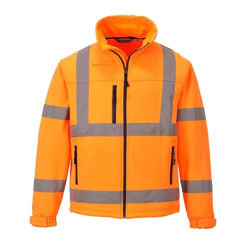 Portwest Hi-Vis Classic Softshell Jacket (3L), Size: XXXL, Colour: Orange, S424ORRXXXL