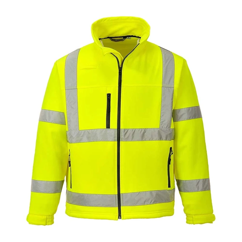 Portwest Hi-Vis Classic Softshell Jacket (3L), Size: M, Colour: Yellow, S424YERM