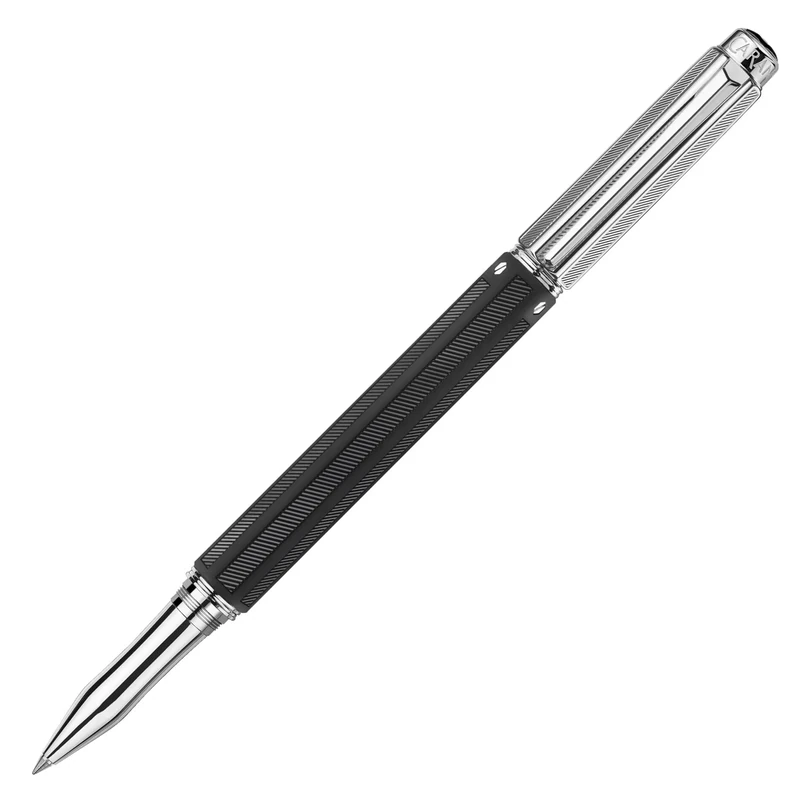 Caran d'Ache Silver Plated Varius Rollerball Pen - Rubracer