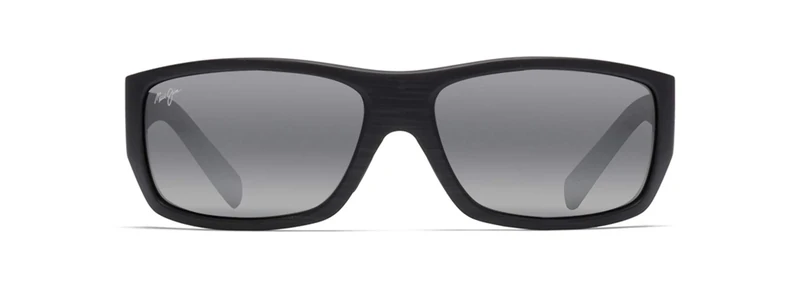 Maui Jim Unisex Sunglasses, Grey Wassup blk mtte wood, M, Gry Wassup Blk Mtte Wood, M