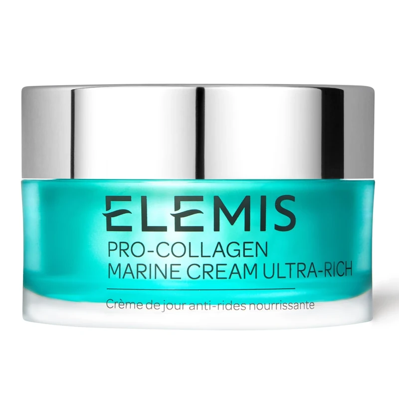 ELEMIS Pro-Collagen Marine Cream Ultra Rich, Intensely Hydrating Anti-Wrinkle Face Lotion, Anti-Ageing Moisturiser for Dry Skin, Collagen Day Fluid to Firm & Tone, Nourishing Face Moisturiser, 50 ml