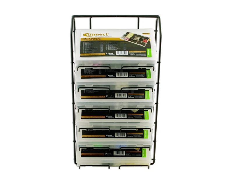 Connect 35017 Assorted Box Rack 6 Tier To Suit Trim Clip Boxes