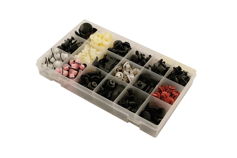 Genuine Connect Assorted Trim Clips Box 360 Pieces Workshop DIY - Part Number 36000